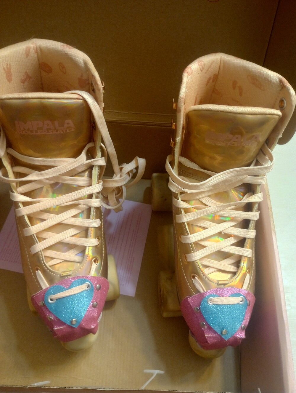 Impala Marawa Rose Gold Roller Skates With Box - Picture 9 of 13